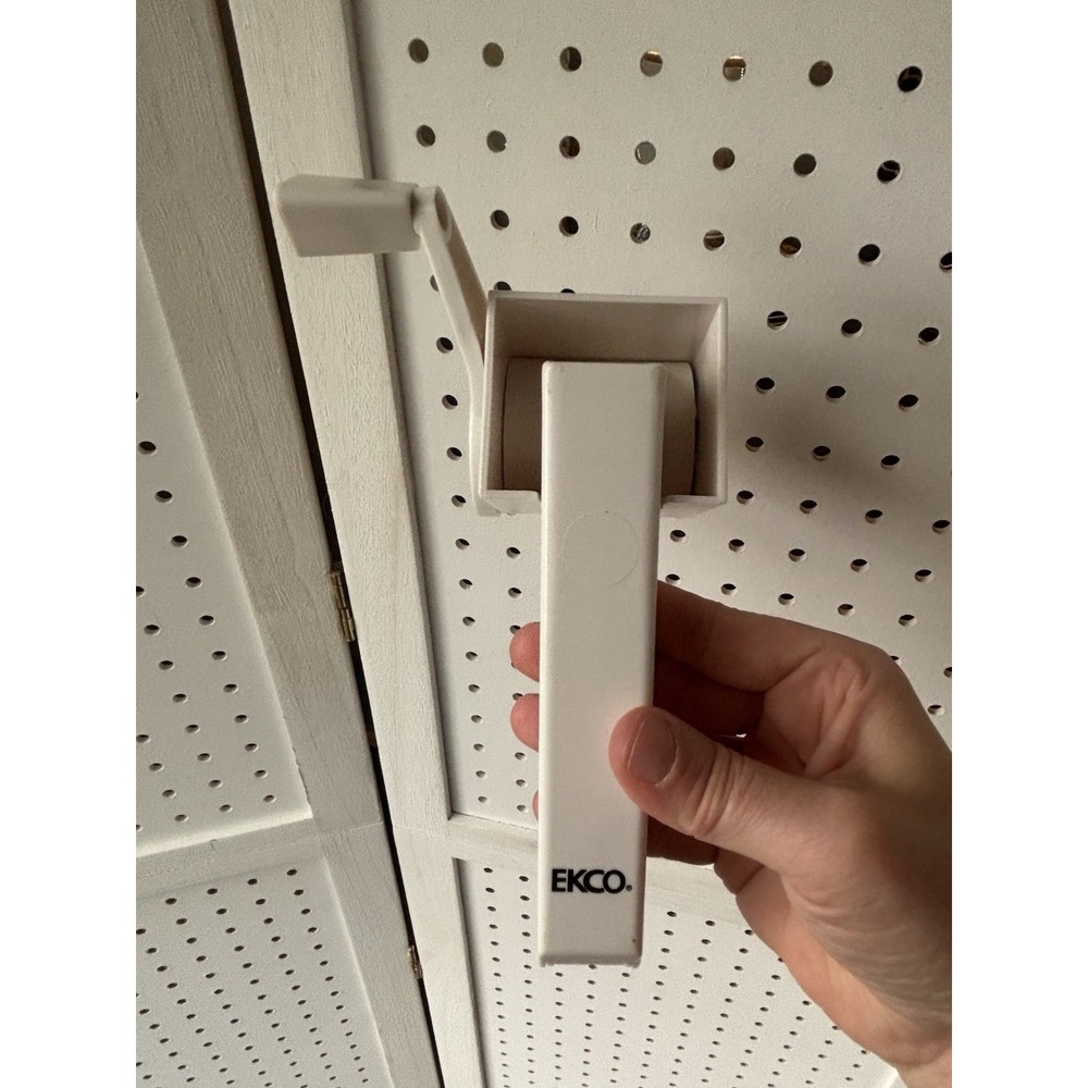 Ekco Cheese Grater Rotary Hand Crank White‎ Plastic / SS Vintage?